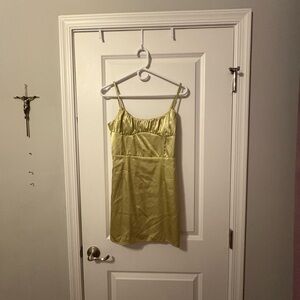 Elegant Lime Mini Dress